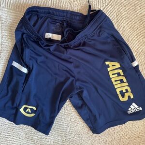 Men’s Adidas UC Davis Dark Blue Aggies Athletic Shorts